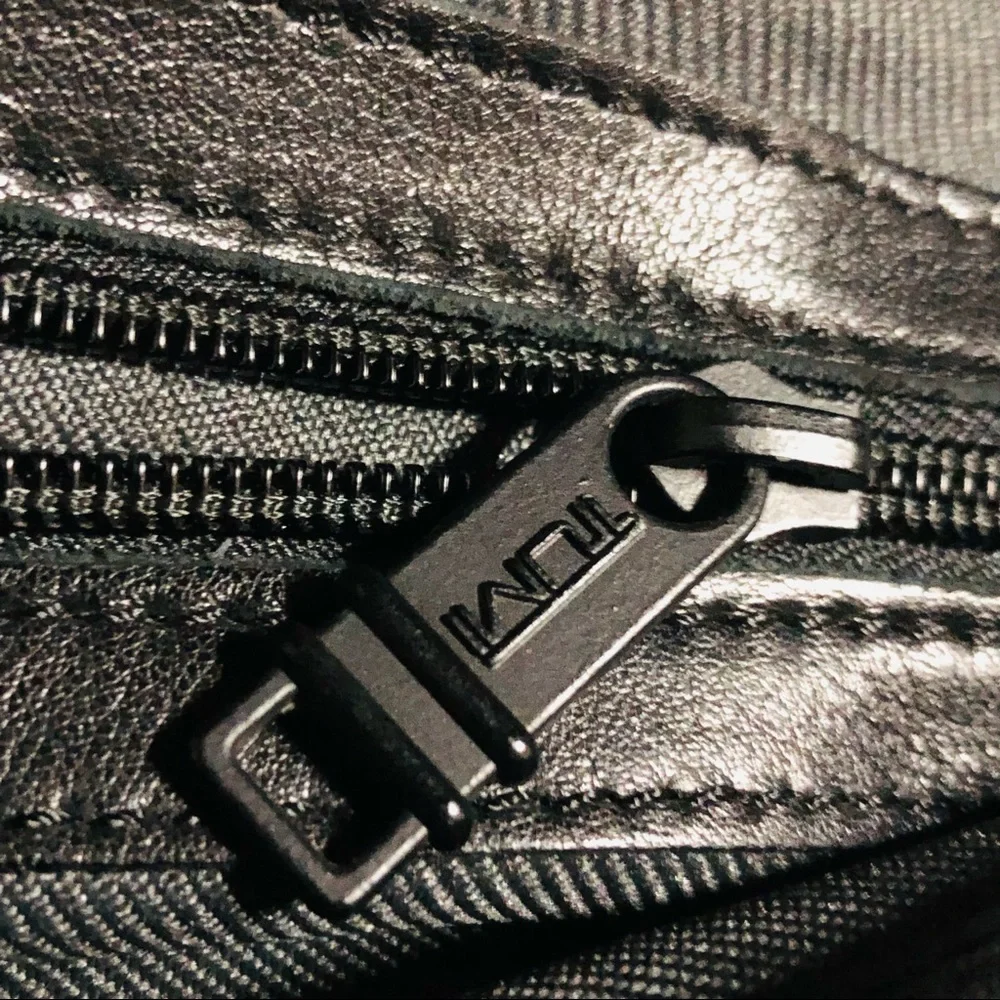 Tumi All Leather Briefcase Crossbody Bag